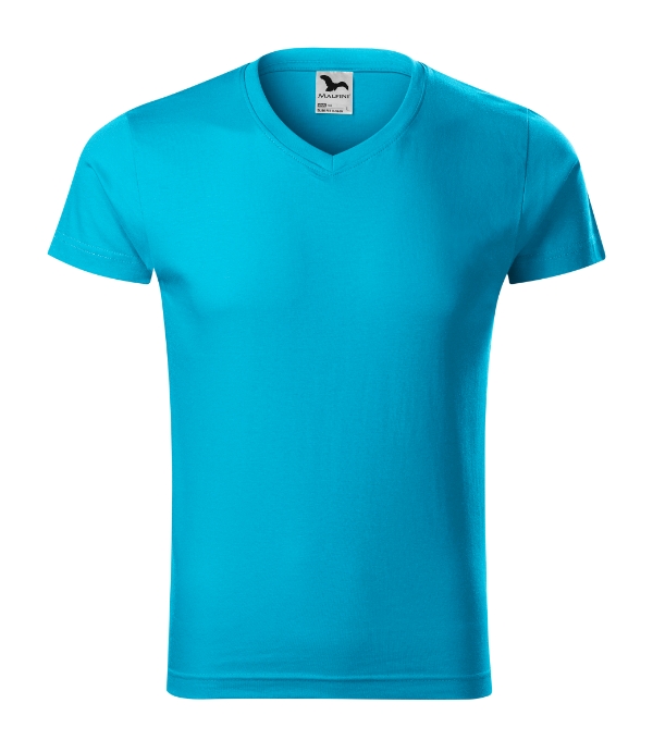 Тениска мъжка Slim Fit V-neck 146 Тениска мъжка Slim Fit V-neck 146 - Image 2